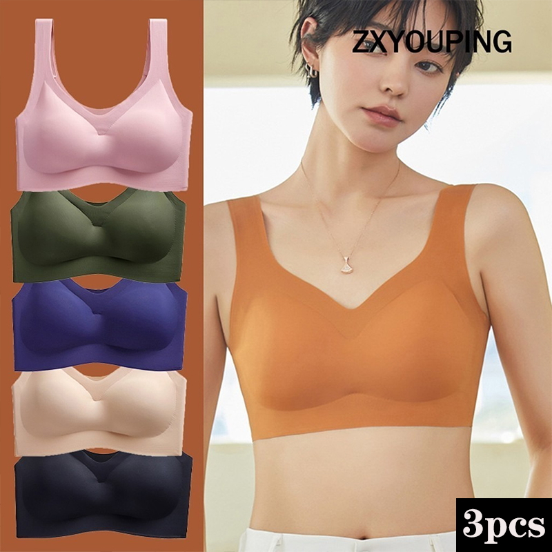 Cotton Bra Everyday - Reggiseno sportivo Sexy 3 pezzi reggiseno